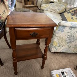 Wood Side Table 