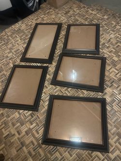 Set of 5 Dark Brown Picture Frames