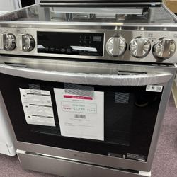 Induction Stove Oven Range With Air Fry Convection, Stainless Steel LG New