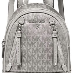MICHAEL KORS Signature Brooklyn Extra Small Convertible Messenger Backpack.