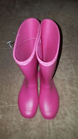 Pink rain boots women's Size 6