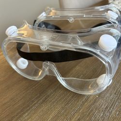 New 2pack Plastic Safety Glasses