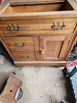 Antique Dresser Has Marble Top