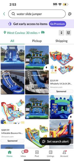 Blue Water Slide Jumper For Sale