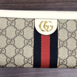 Gucci Ophidia GG zip around wallet Like New