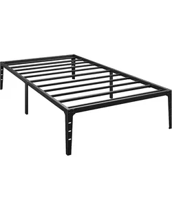 Nice Strong and Sturdy Twin-size Black Platform Bed Frame