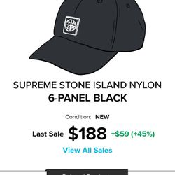 Supreme Stone Island 6 Panel Hat