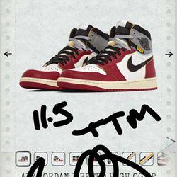 Retro Jordan 1 union 