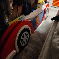 Kids Wooden Racecar Bed #33