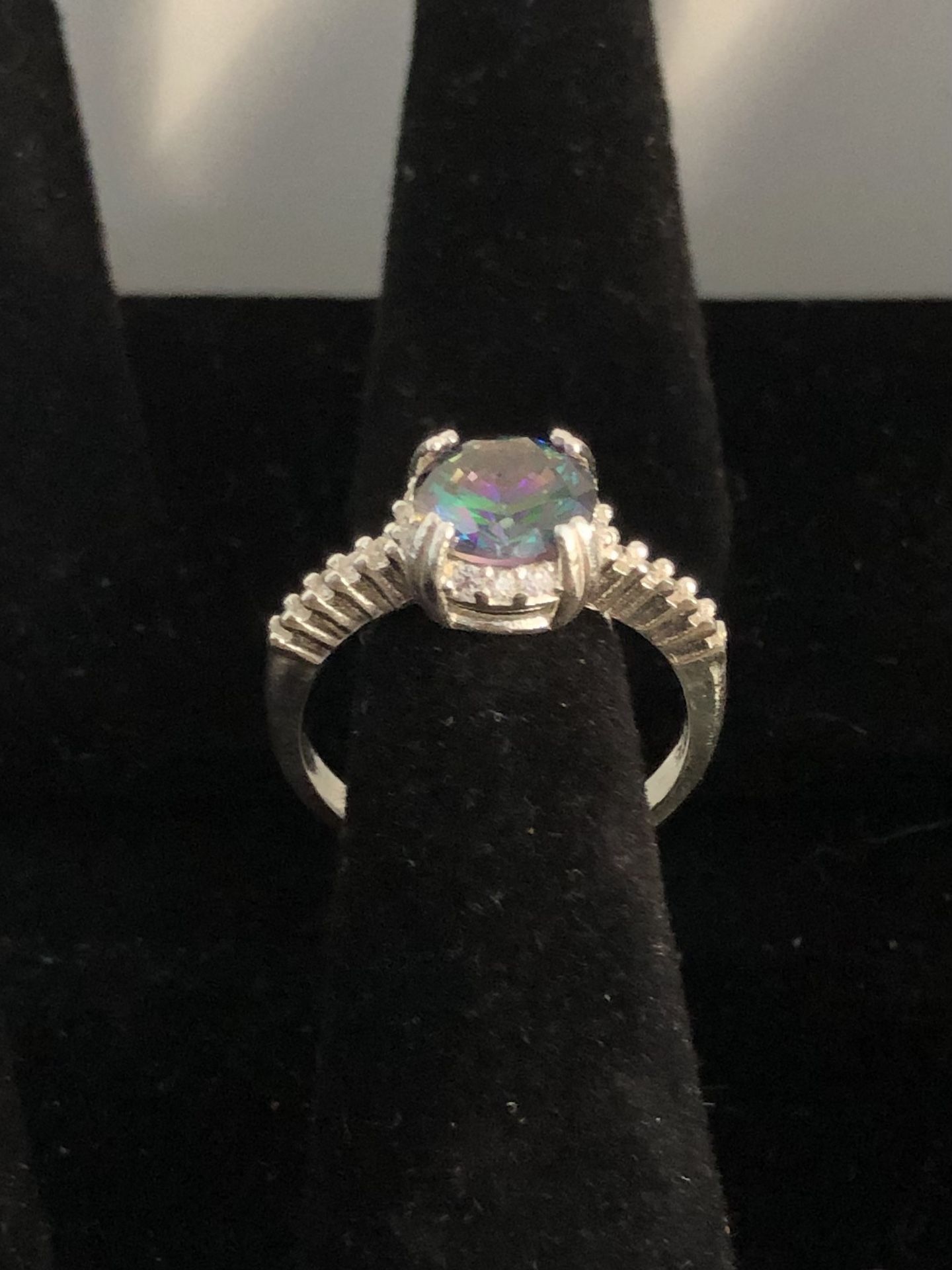 silver ring 9.25 number 8