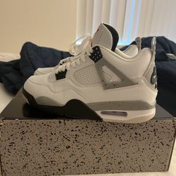 Jordan 4 White Cements Size 9