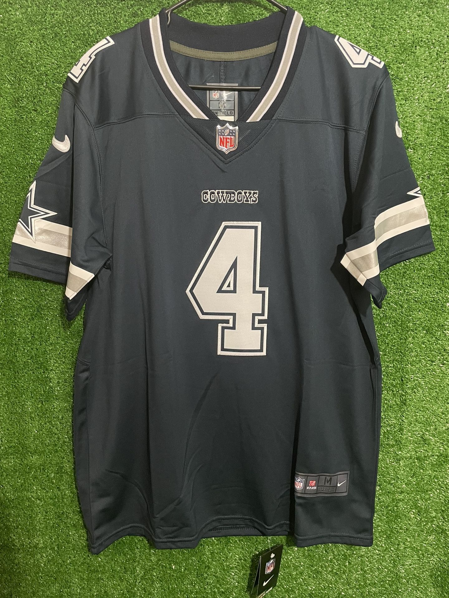 DAK PRESCOTT DALLAS COWBOYS NIKE JERSEY BRAND NEW WITH TAGS SIZES MEDIUM, LARGE AND XL AVAILABLE