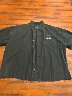 John Deere Button-Up Short Sleeve Shirt