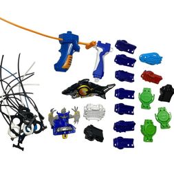 Beyblade Launchers Lot Metal Fusion Masters Grips Ripcords String Shark Target