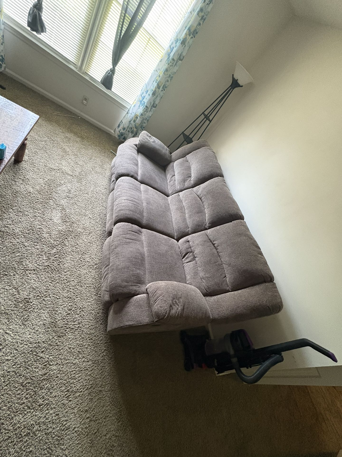 Two sided recliner couch