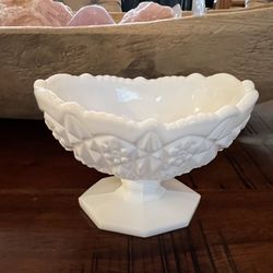 Vintage Milk Glass Dish 