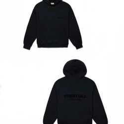 Black Essentials Hoodies All Sizes 