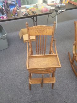 Antique high chair