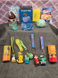 Ultimate 15pc. Squishy Keychain Hipper Dragon Egg Set For Boys #19