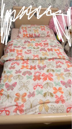 Kids Butterfly Print Bedding Set twin