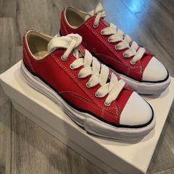 Maison Mihara Yasuhiro Peterson OG Sole Canvas Low Red