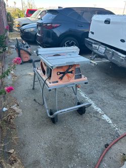 Ridgid TS2400 Table Saw with Mobile Stand
