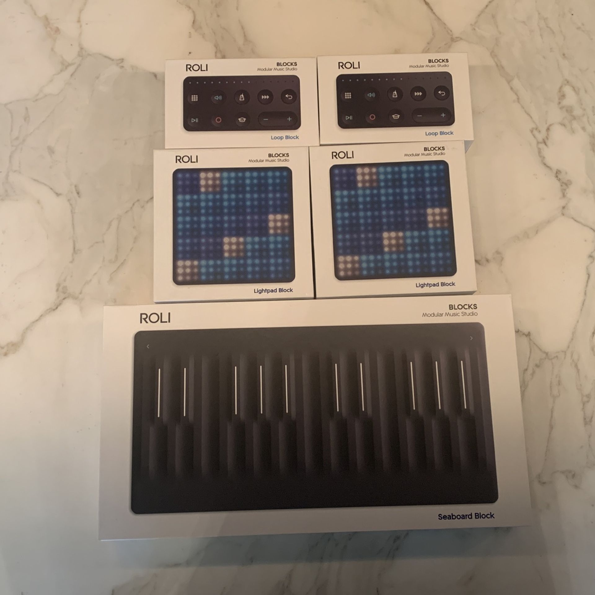 LIKE NEW—ROLI Modular Music Studio: Keyboard (Seaboard), Drum Pad, And Looping Block