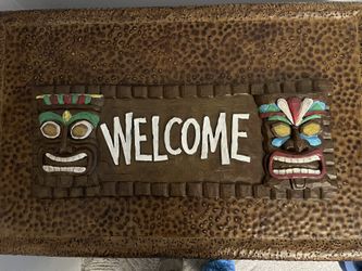 Tiki Welcome Sign