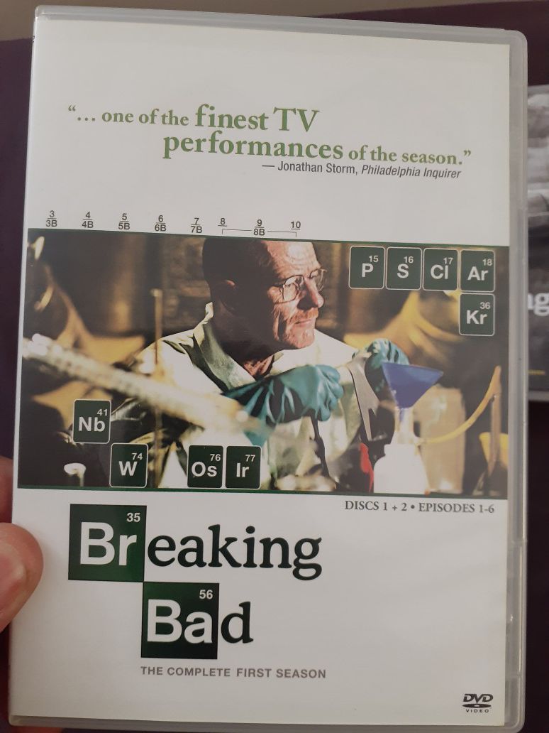 Breaking bad seasons 1-5 on dvd in great condition