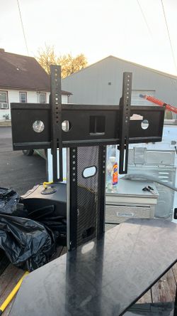 Tv Stand With Mounting Brackets Adjustable Angle