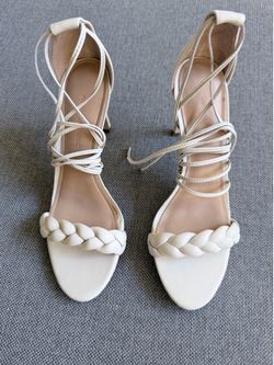 Cream high heels