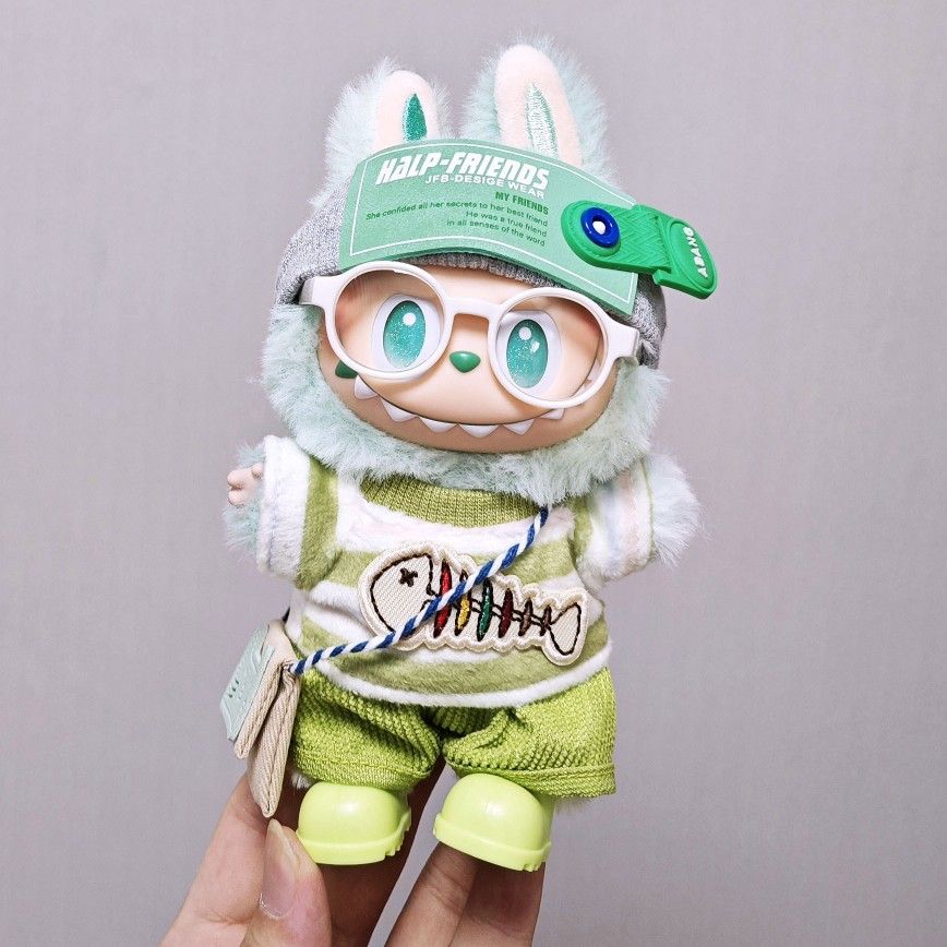 5 pcs Clothes Set For 17cm Doll Labubu