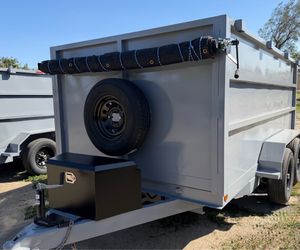 New 12ft Long Hydraulic Dump Trailer with Accessories