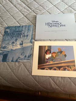 😀Disney Hunchback of Notre Dame1997 Commemorative Lithograph