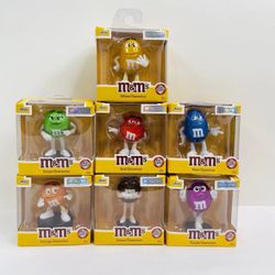 Jada 4" MetalFigs M & M Chocolate Figures Entire Set Of 7