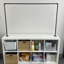 IKEA Shelf Storage (Modified With Hanging Rack)