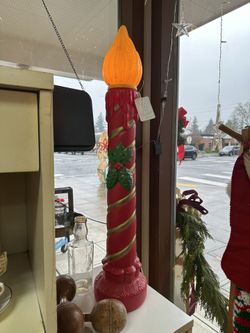 Red & Gold Candle Blow Mold