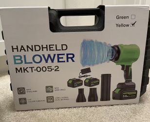 Cordless Leaf Blower, Premium Handheld Leaf Blower + 3 Nozzles and 2 Batteries 