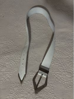 Free People White Western Belt