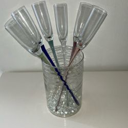 Champagne Flutes In Holder