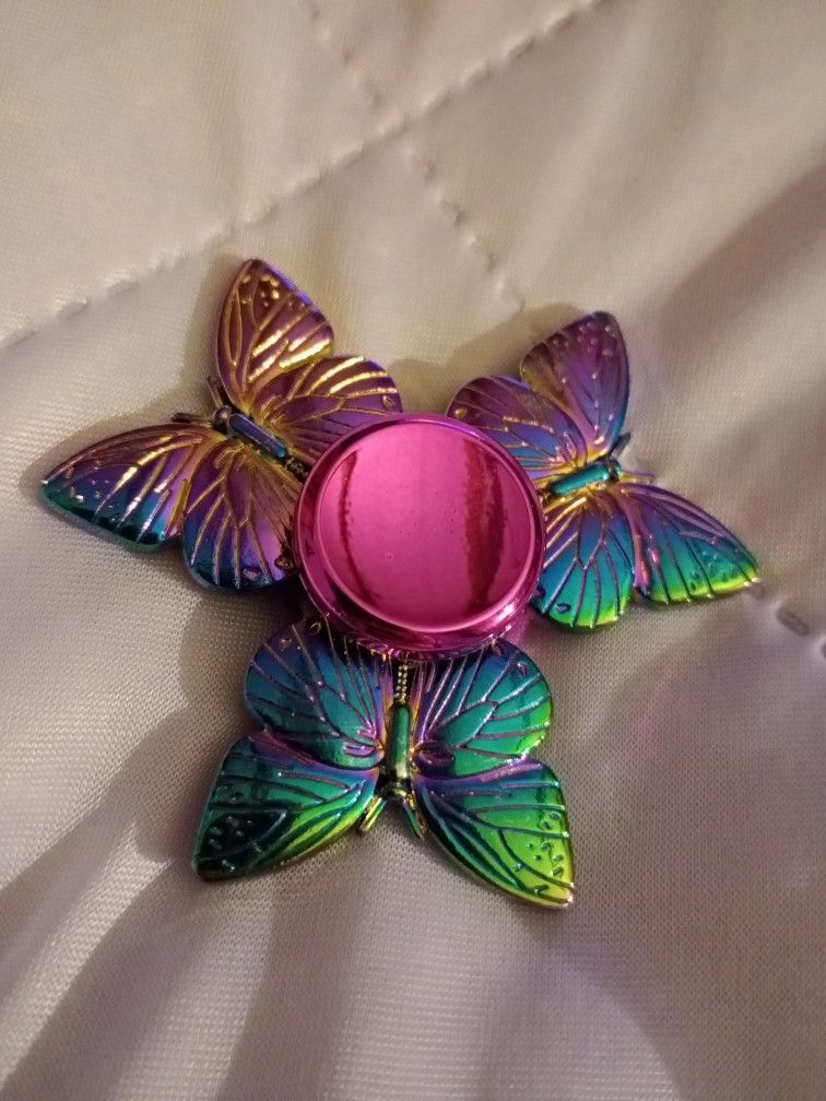 🩷 Metal Fidget Butterfly Spinner .. Still Available