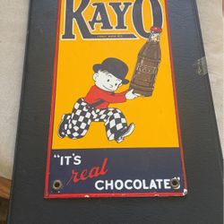 Demand Kayo-“ It’s Real Chocolate” Metal Sign.