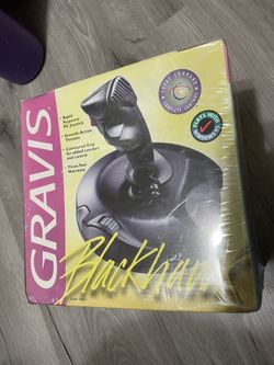 GRAVIS Black Hawk Joystick PC Rapid Fire Flight Controller Microsoft 1014-1 New