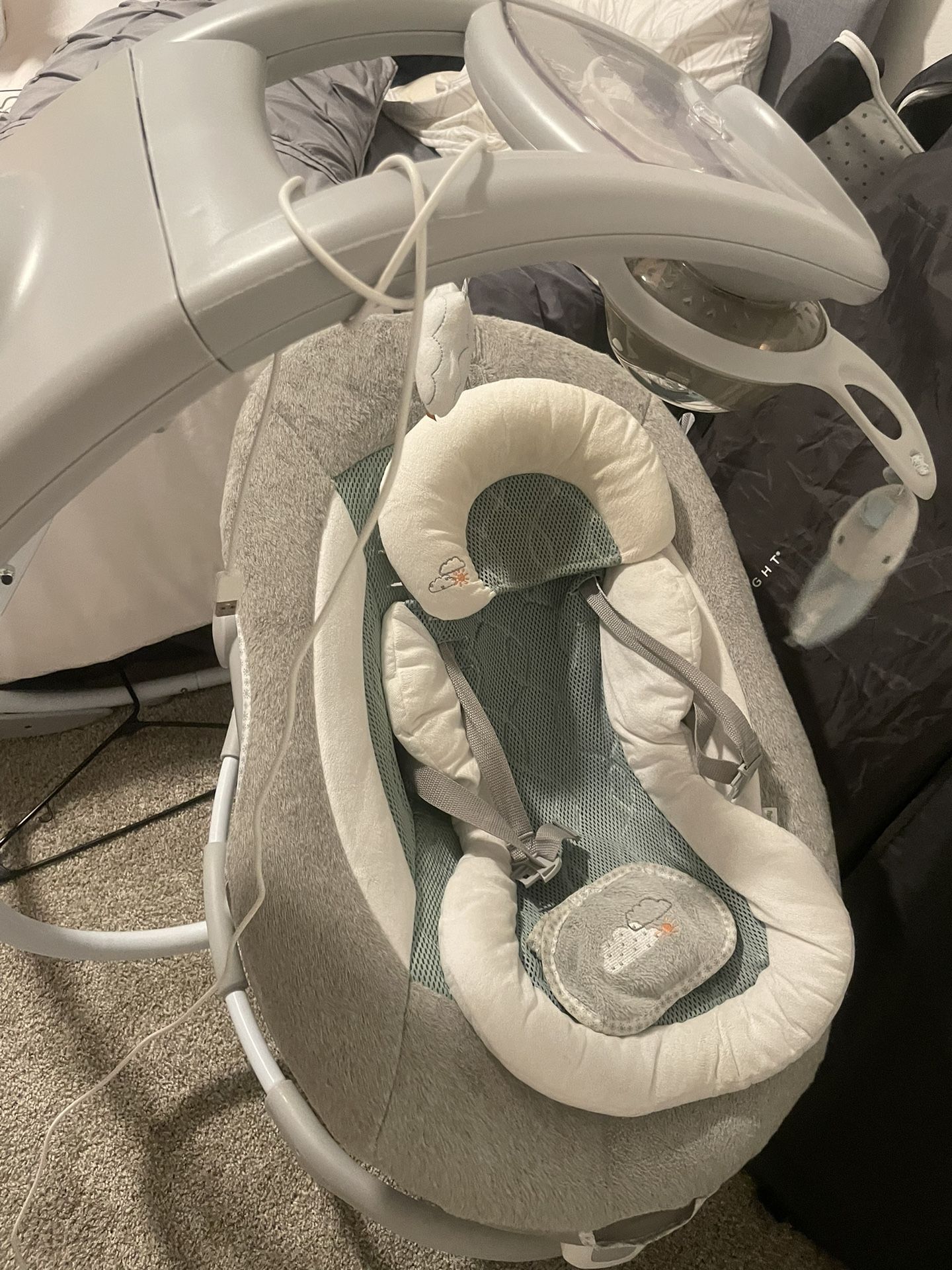 Ingenuity In lighten 2-in-1 Baby Swing And Rocker With Vibration 