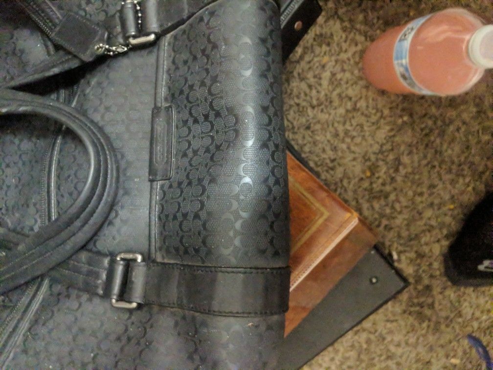 Black Coach Duffle Bag Retail 449.00 Asking For 100
