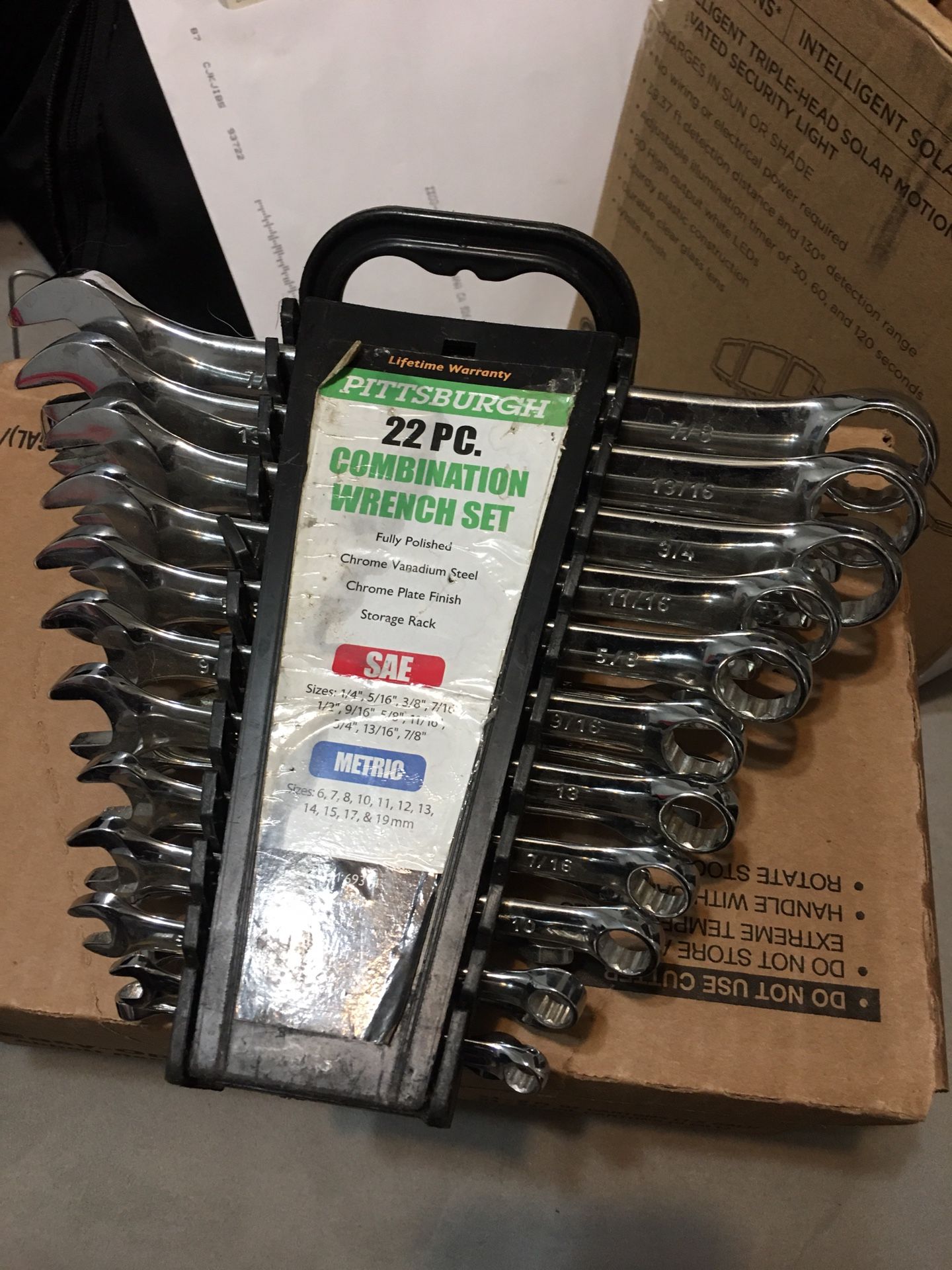 Combinations wrench set 22pc $30