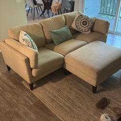 Sofa Couch And Ottoman 