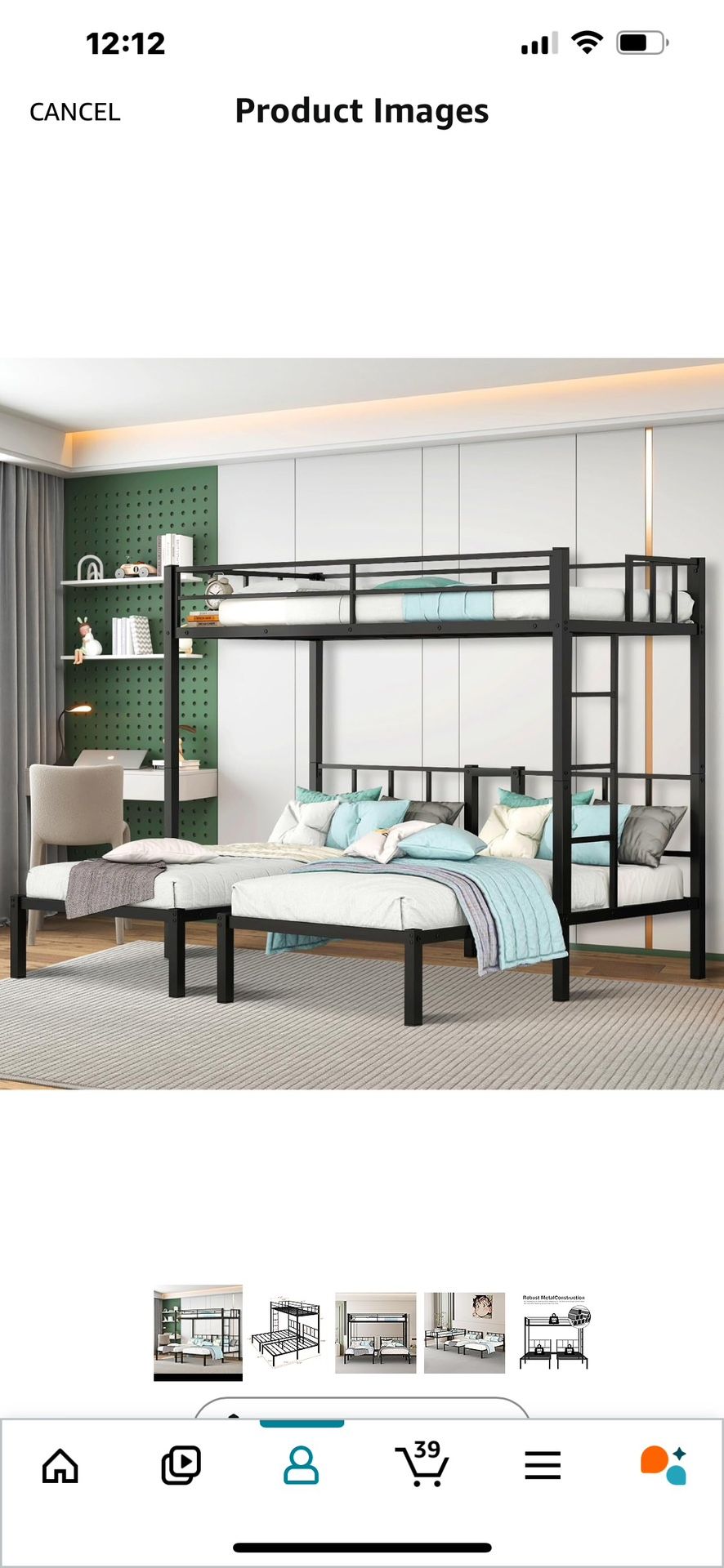 Triple Bin Bed