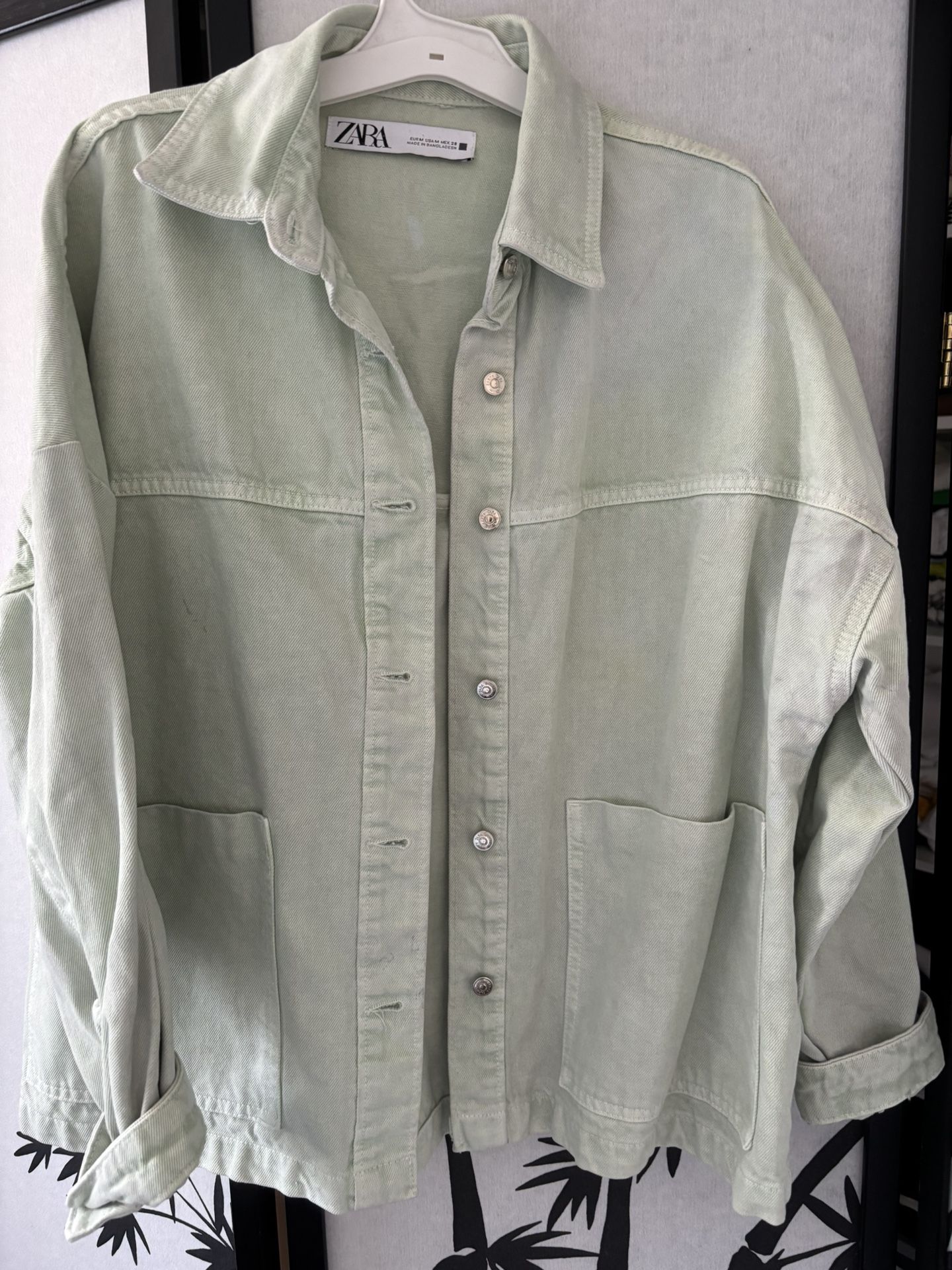 Jean Jacket Light Green Color