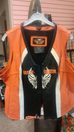 Authentic vintage Harley Davidson leather vest